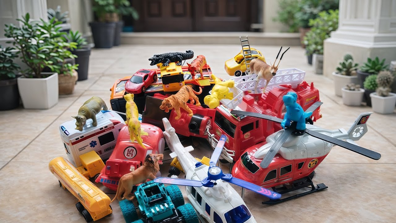 WOWW...!!! Bermain mobil mobilan dan hewan lainnya #fyp #viral #mainananak #mobil #funny #fypシ #4u 