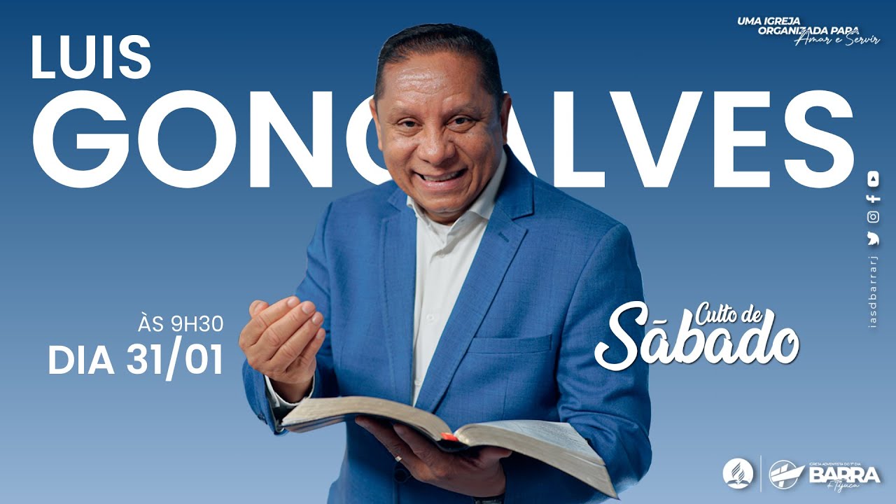 Culto de Sábado [31/01/26] - Pr Luis Gonçalves