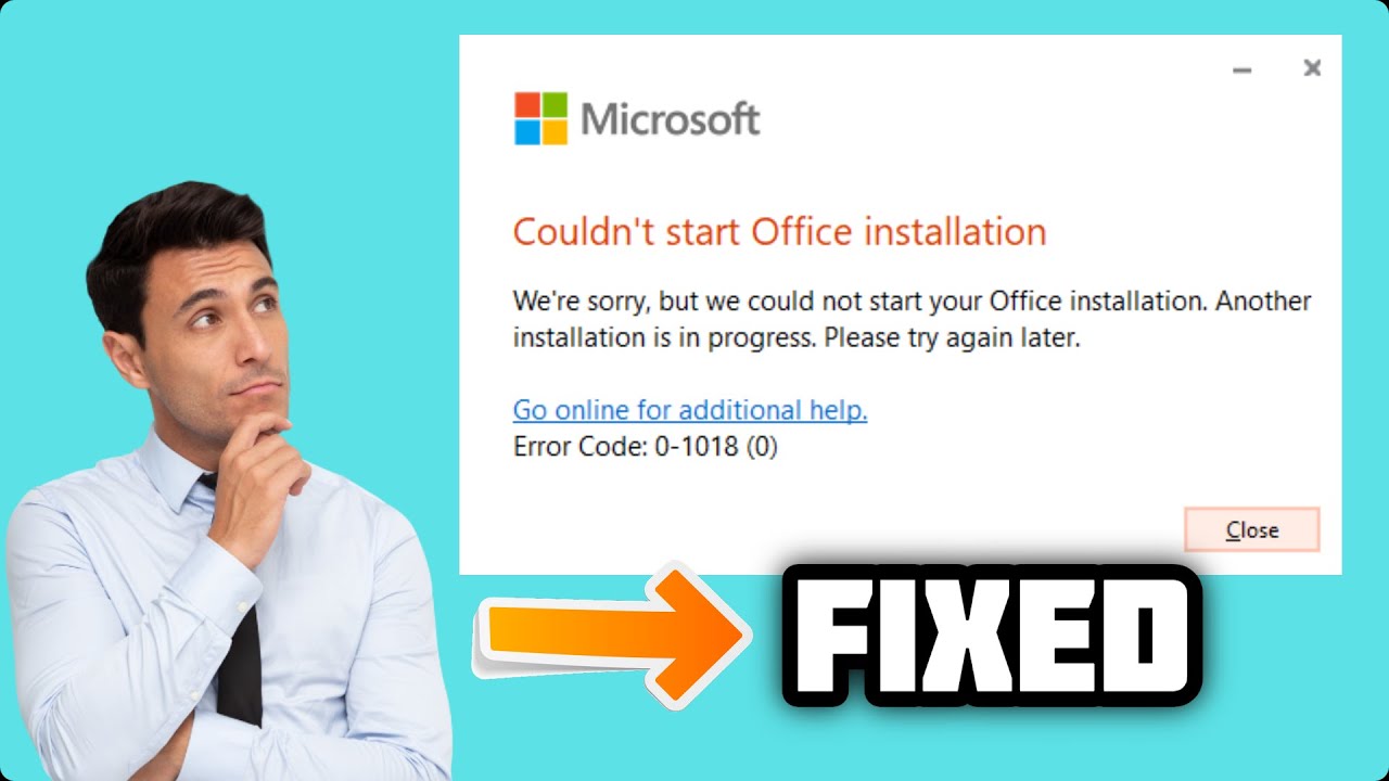 (FIXED)  Microsoft Office installation error 0-1018 in Windows 10/11 | 2024