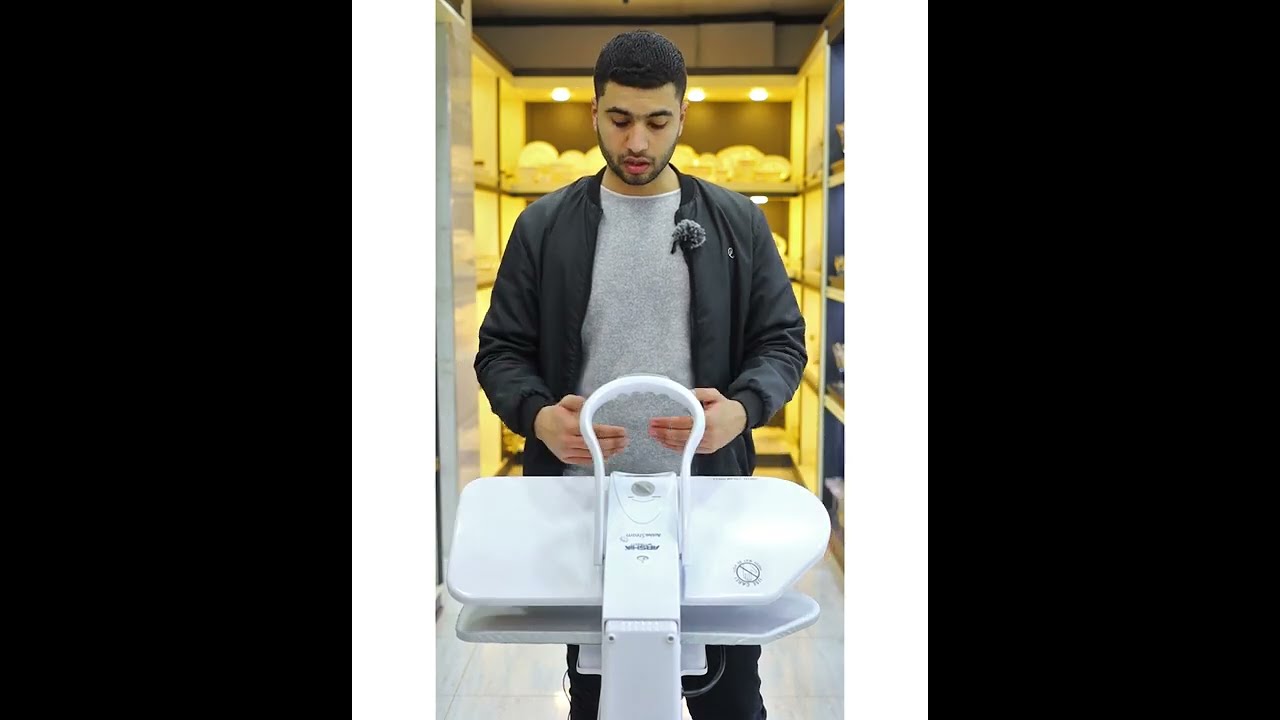 تجربه عملية لمكوا ضغط بخار ارشيا Arshia steam press