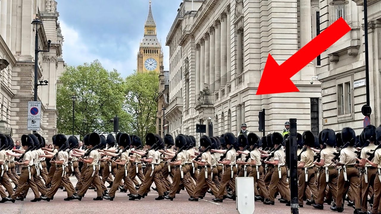 TROOPS DEPLOYED: HUNDREDS OF SOLDIERS PREPARE FOR KING'S BIRTHDAY