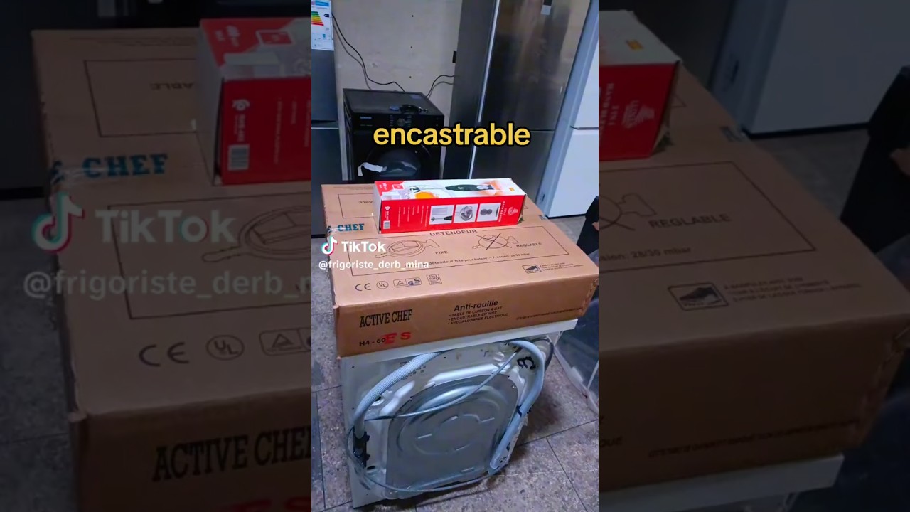 Encastrable 4 feu active chef