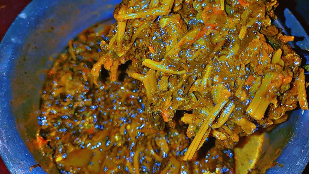 How I Cook Sundried Vegetable Leave  | Sundried Saag Recipe 