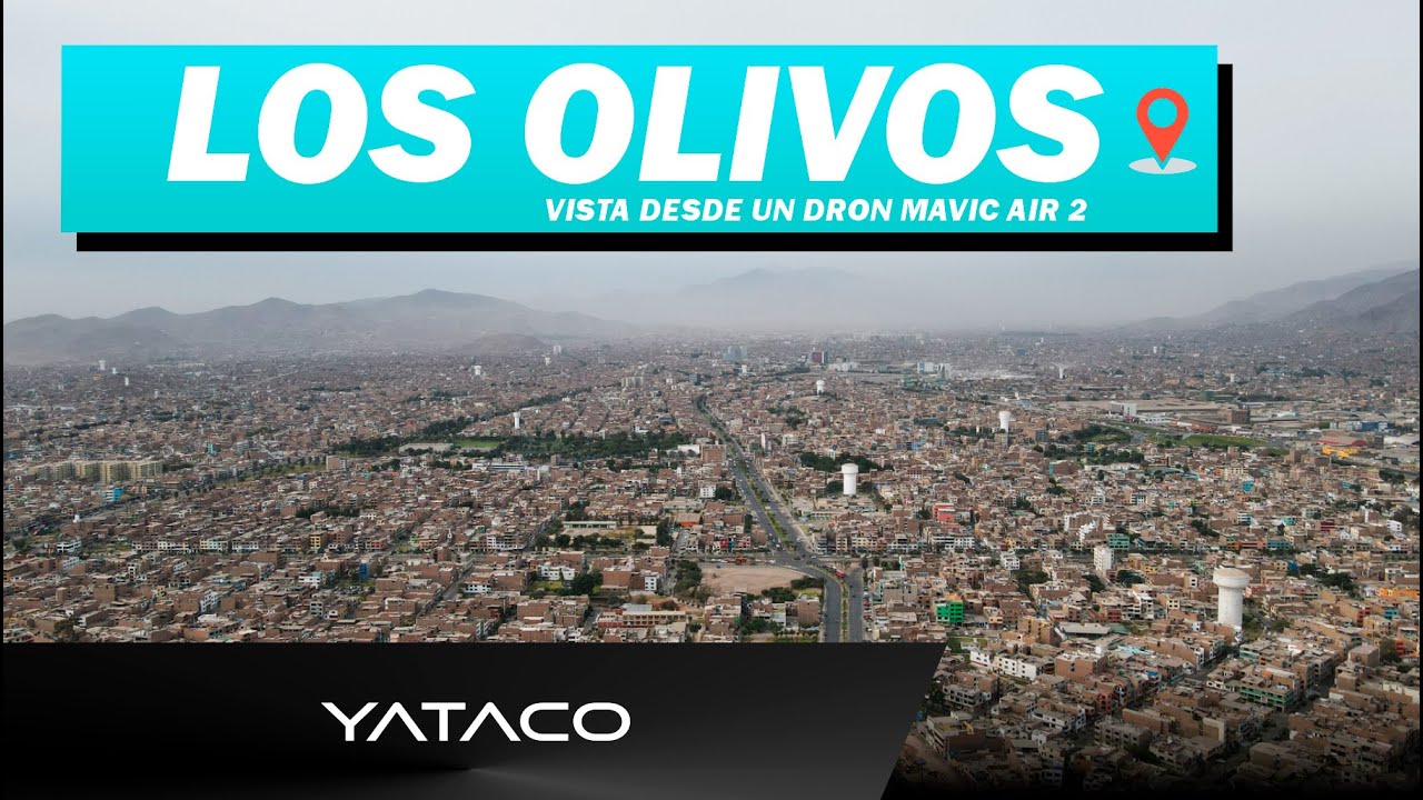 Distrito de Los Olivos vista desde un Dron Mavic Air 2 - YATACO