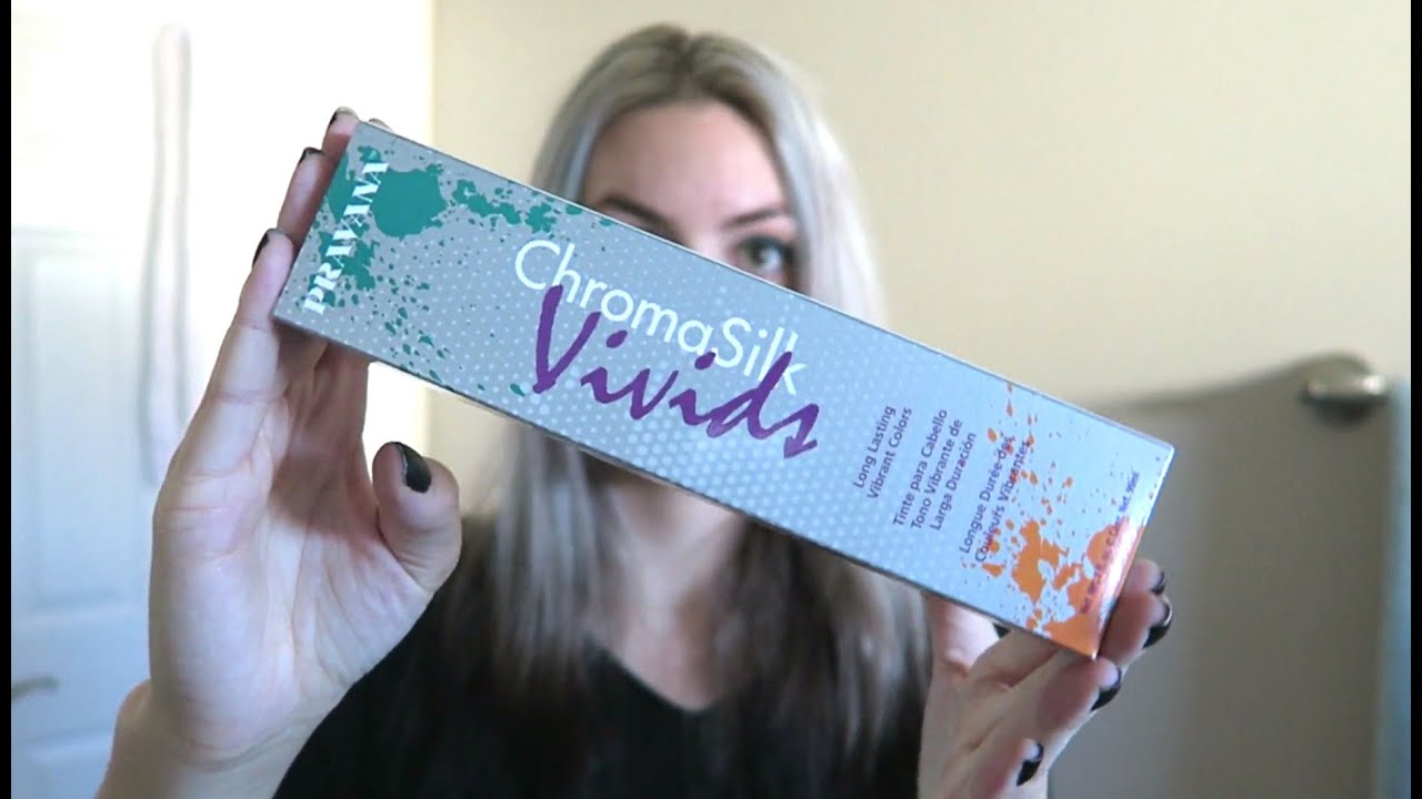 Dyeing My Hair with Pravana ChromaSilk Vivids Silver (Quick Review)