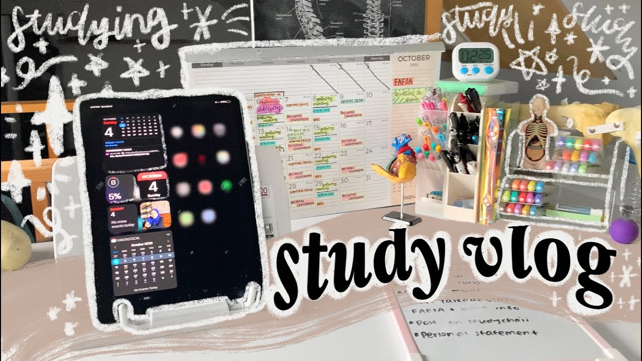 another productive study vlog ✏️🍂