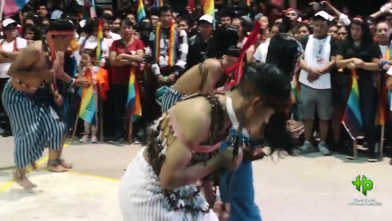 Grupo de danza shuar san luis yantsas participo en una de las campañas politicas.