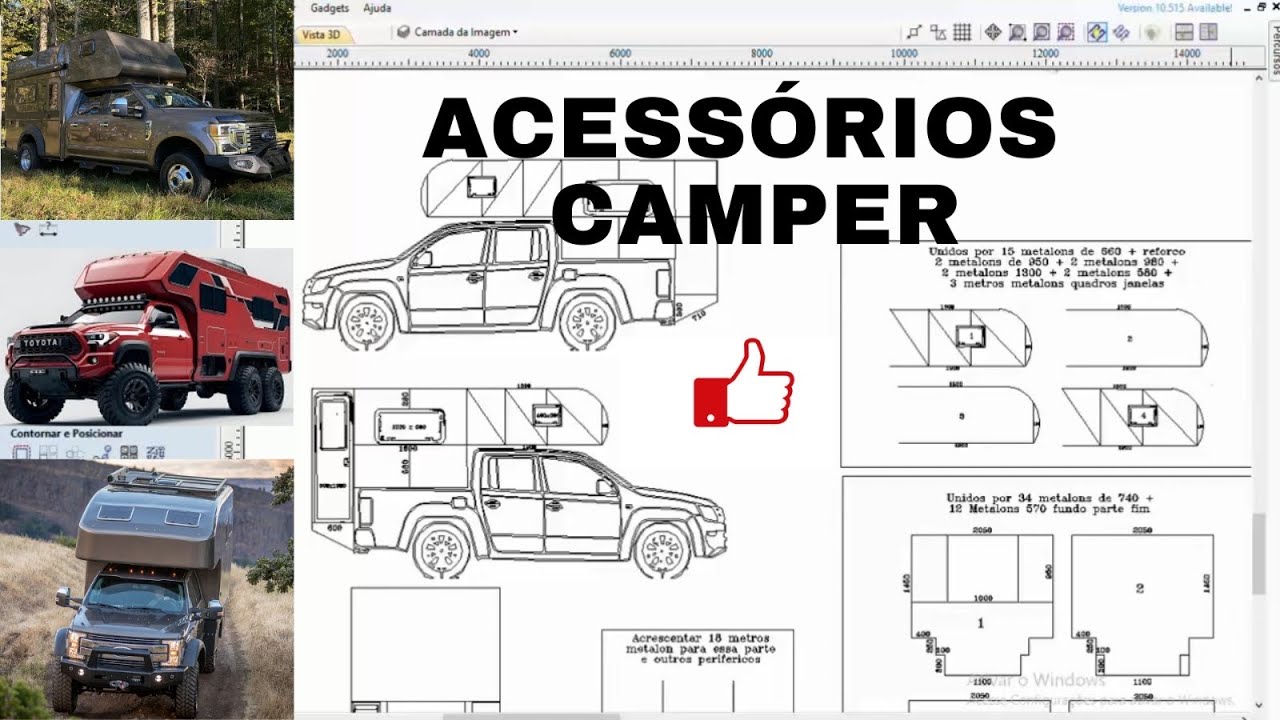 Camper 09 - Acessórios Camper - Motorhome Artesanal - Faça Você Mesmo.