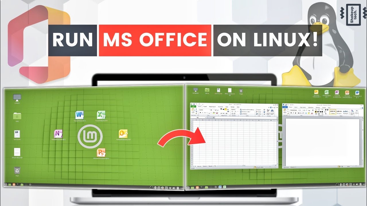 How To INSTALL and RUN MS Office on LINUX OS!