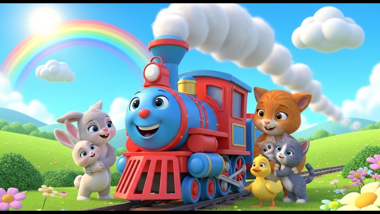 Choo Choo Train 🚂 Where Is Your Mom? | Original Kids Song | Nursery Rhymes | Aniblaze Toons