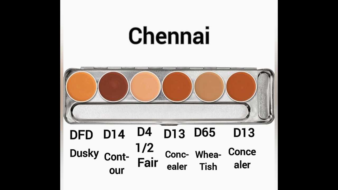 Kryolan Dermacolor Camouflage Cream 6 Colors Palettes