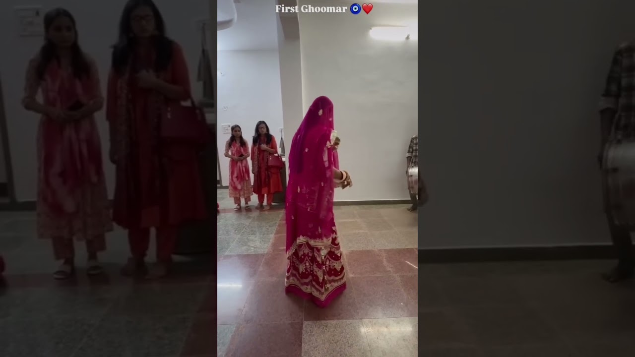 baisa's first ghoomar in sasural ❤️⚜️💕||rajputana community ⚜️||#subscribe #wedding #explore #shorts