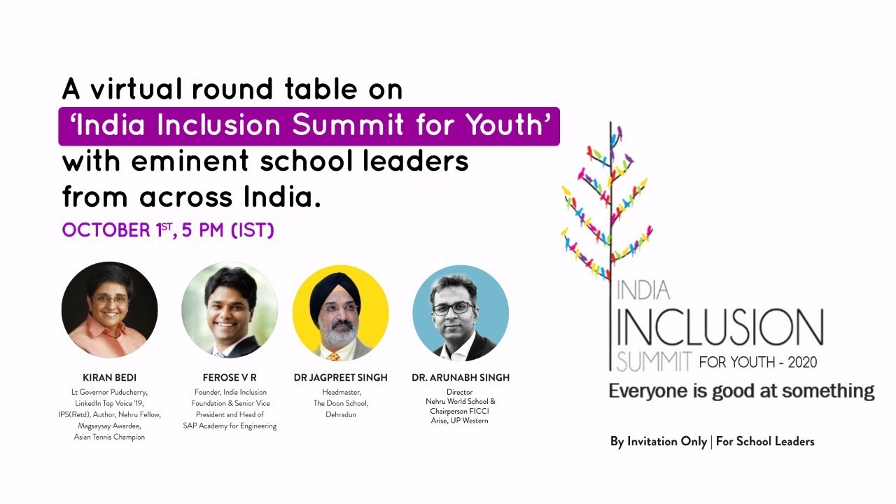 Pre Event Roundtable - India Inclusion Summit for Youth - 2020