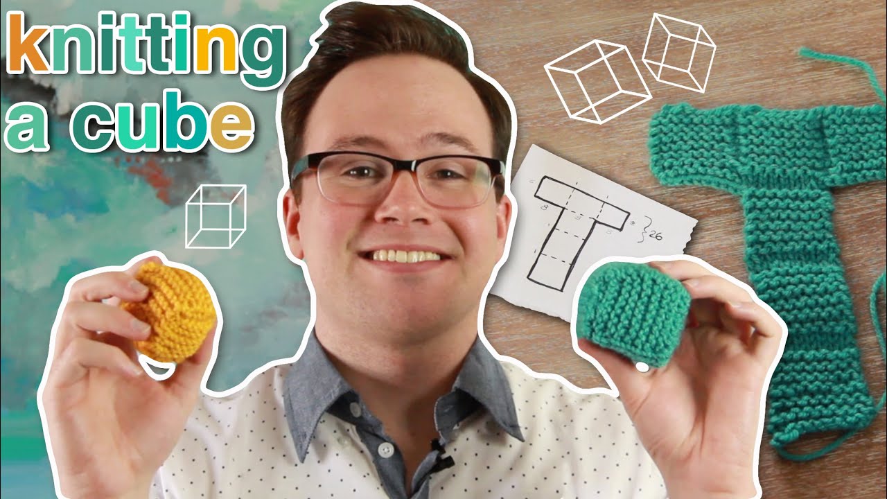 Knitting a Poof Cube: How to Knit a Cube