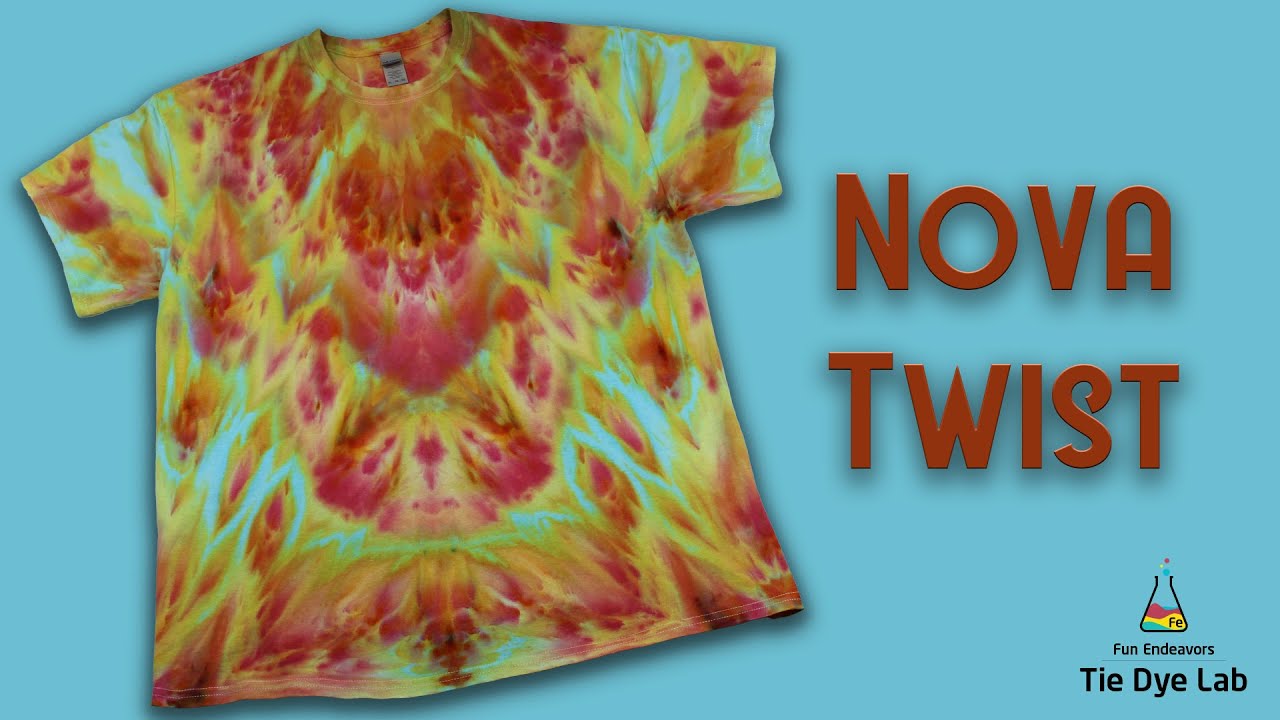 Tie Dye Designs: Nova Mirrored Incline Twist Ice Dye