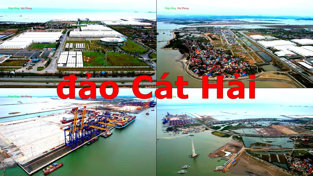 toàn cảnh đảo Cát Hải qua góc nhìn flycam