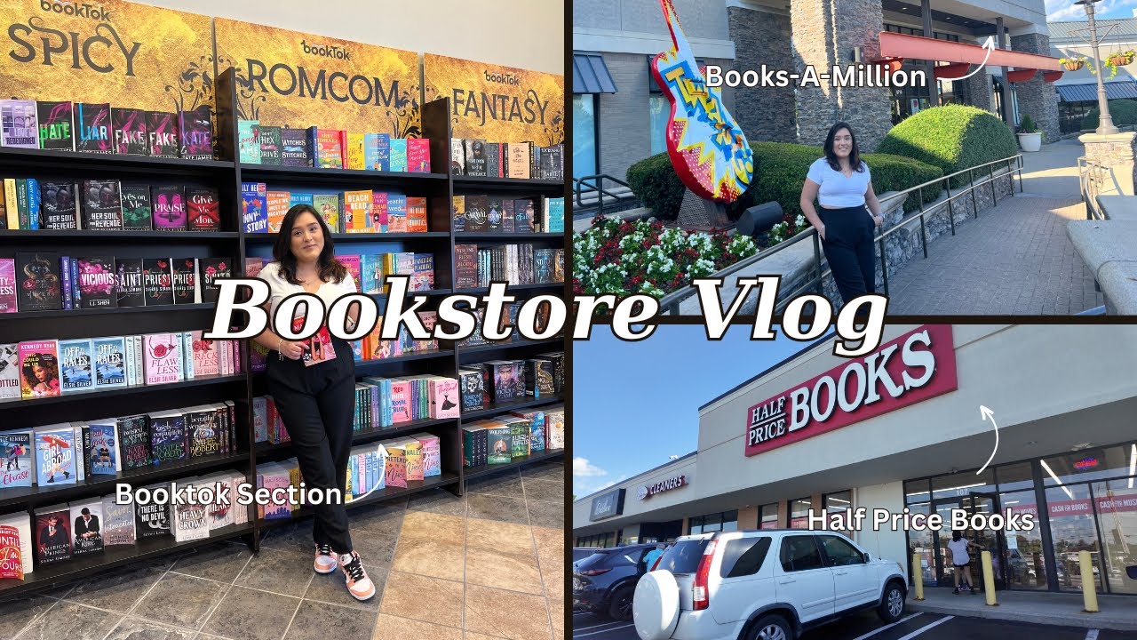 📚Cozy Bookstore Vlog📚 | Come with me to Books-A-Million & Half Price Books