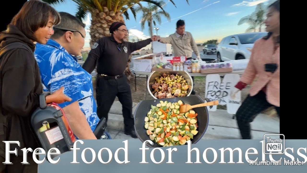 Met a Security Guard Again When Giving Food To Homeless People But