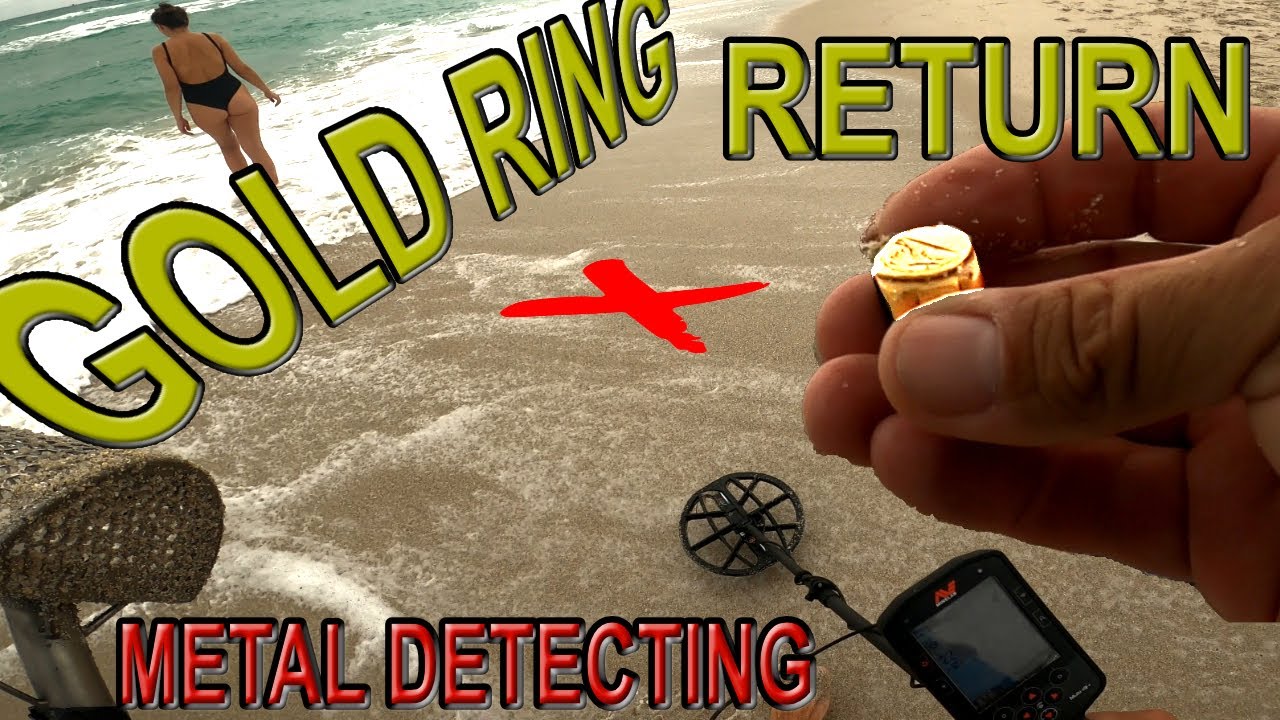 3 Ring Day at Miami Beach Metal Detecting. (1 Gold Ring Returned!)