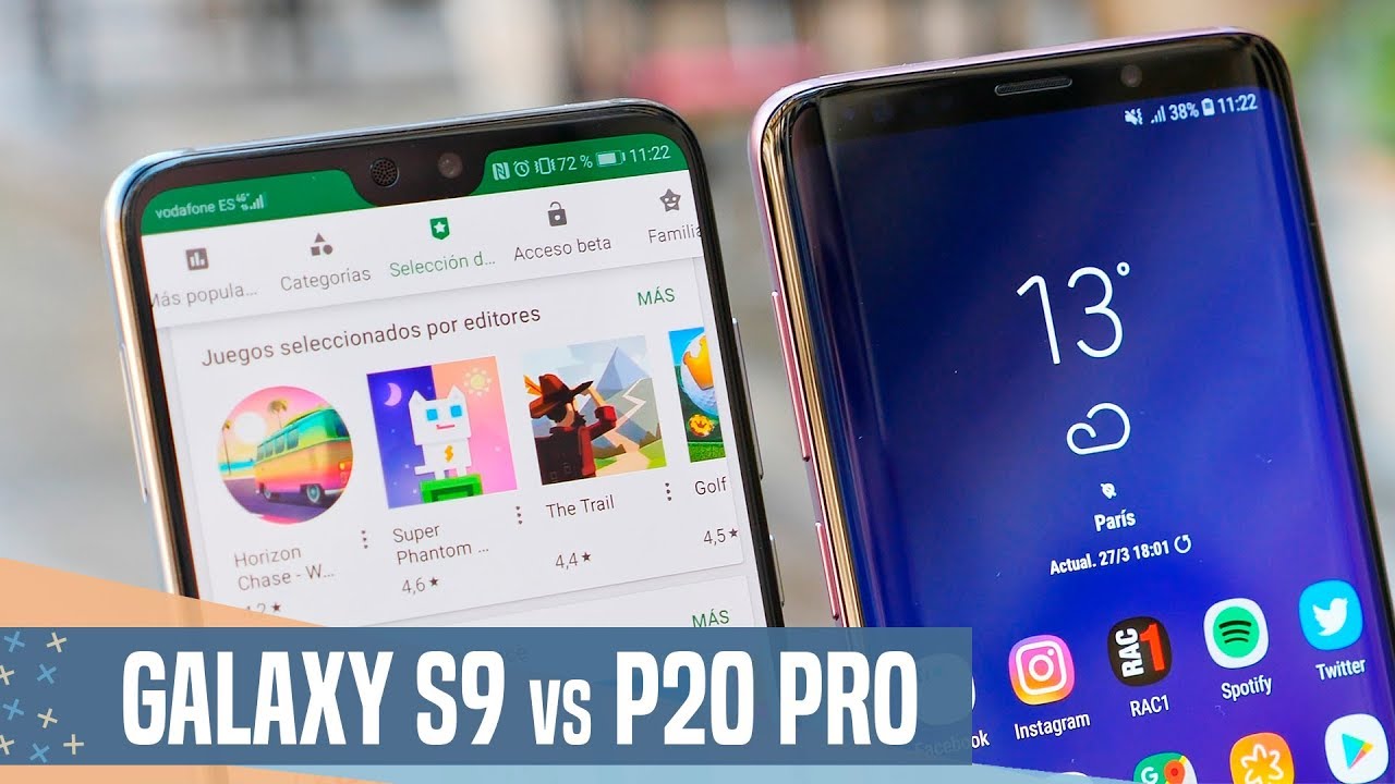 Samsung Galaxy S9+ vs Huawei P20 Pro