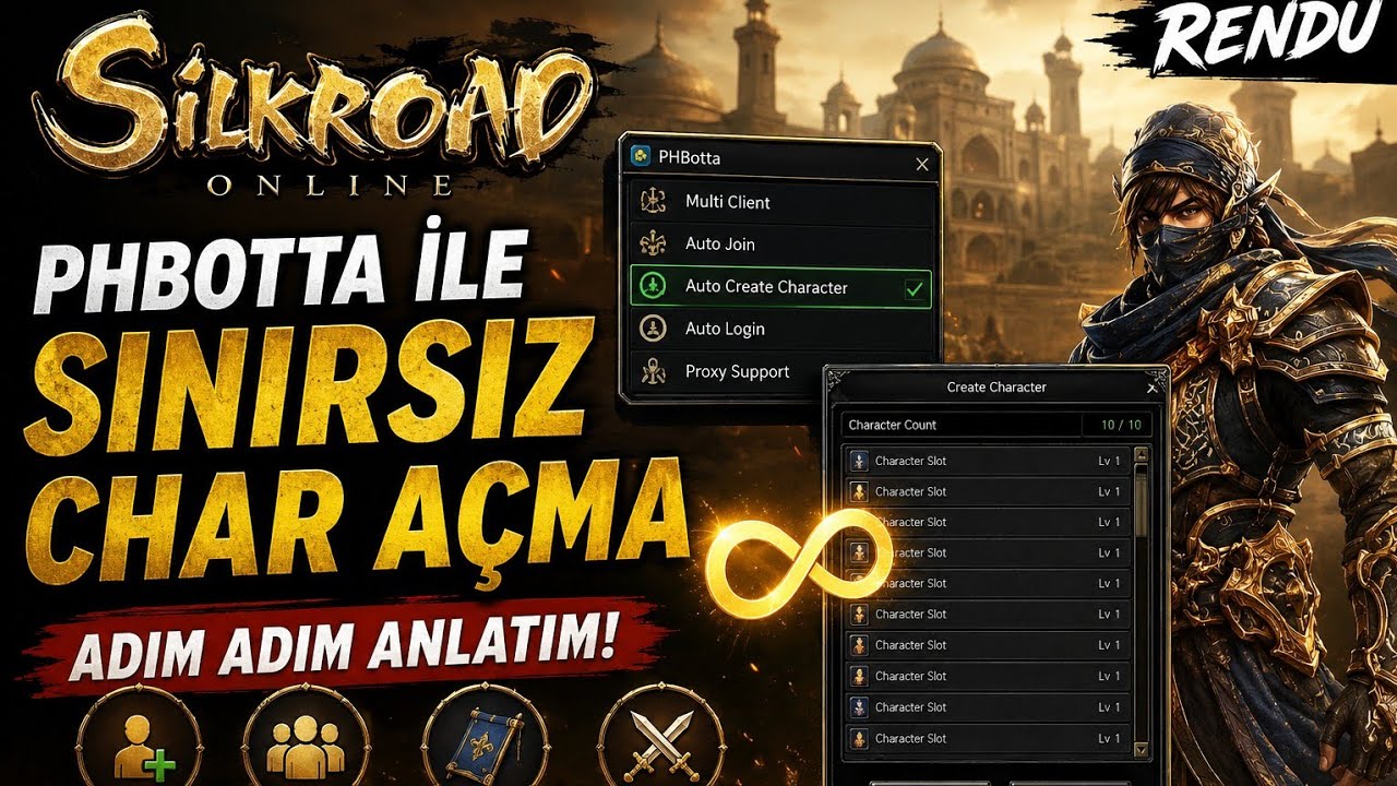 SİLKROAD SINIRSIZ CHAR AÇMA #PHBOT