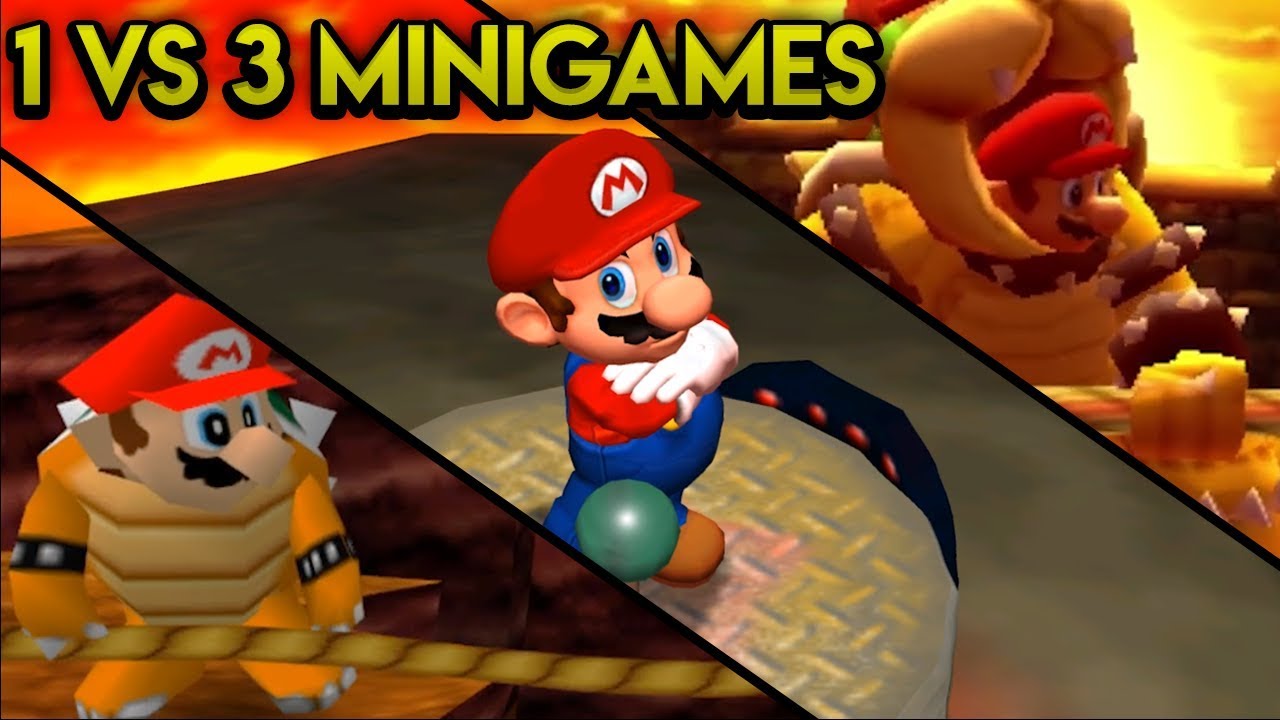 Evolution of 1 vs 3 Minigames in Mario Party (1998 - 2018)
