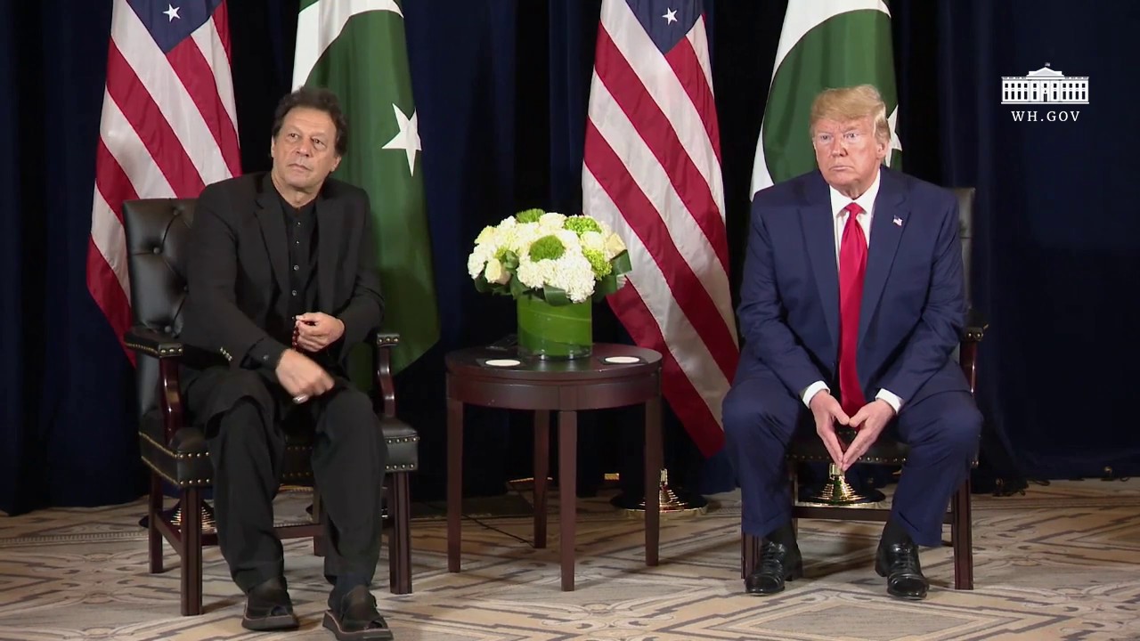 President Trump Participates in a Bilateral Meeting with the President of Pakistan