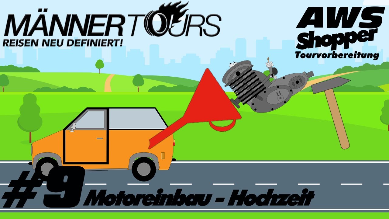 AWS Tour Vorbereitung #9 - Motoreinbau endlich Hochzeit.