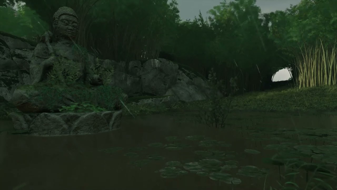Ghost Of Tsushima | Relaxing Video #14 | 8 Hours | Rain Sounds
