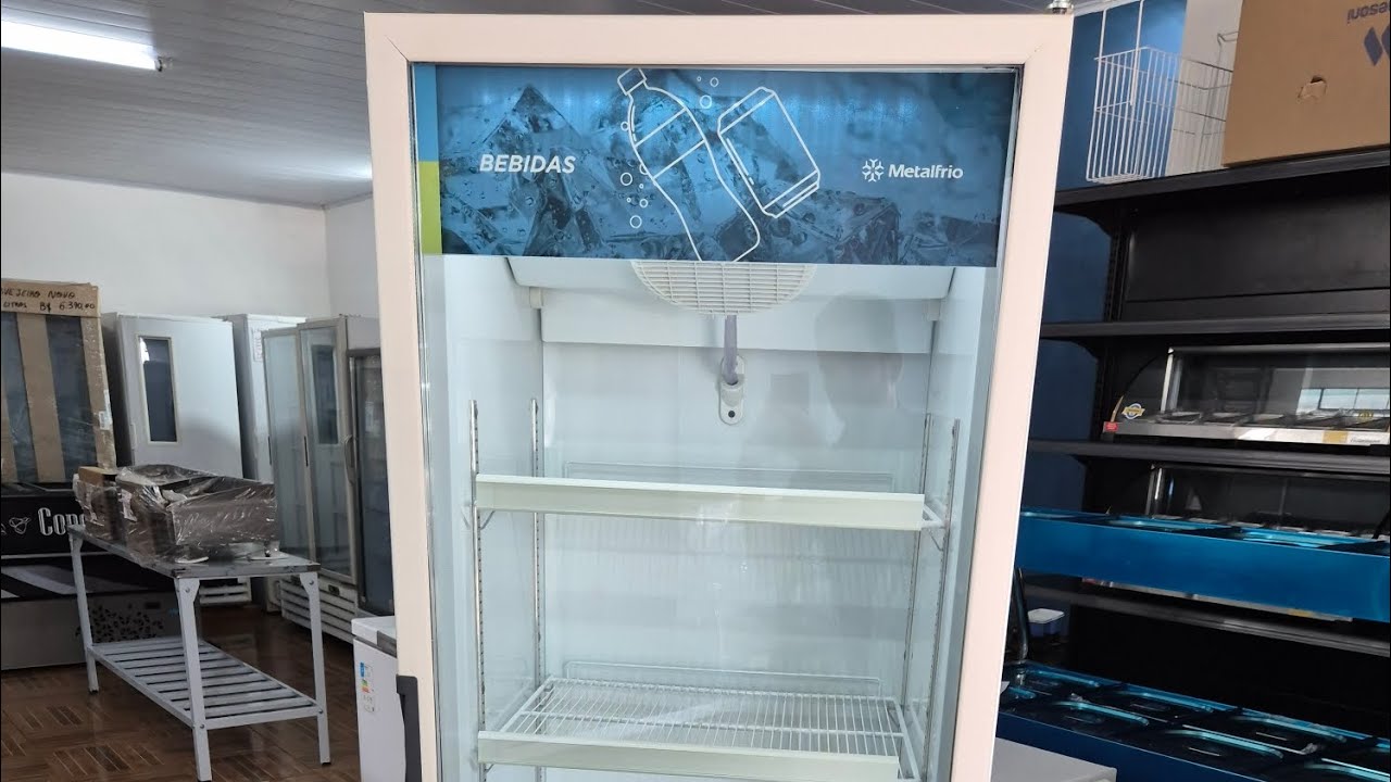 Expositor Metalfrio VB40 para refrigerante e frios ..
