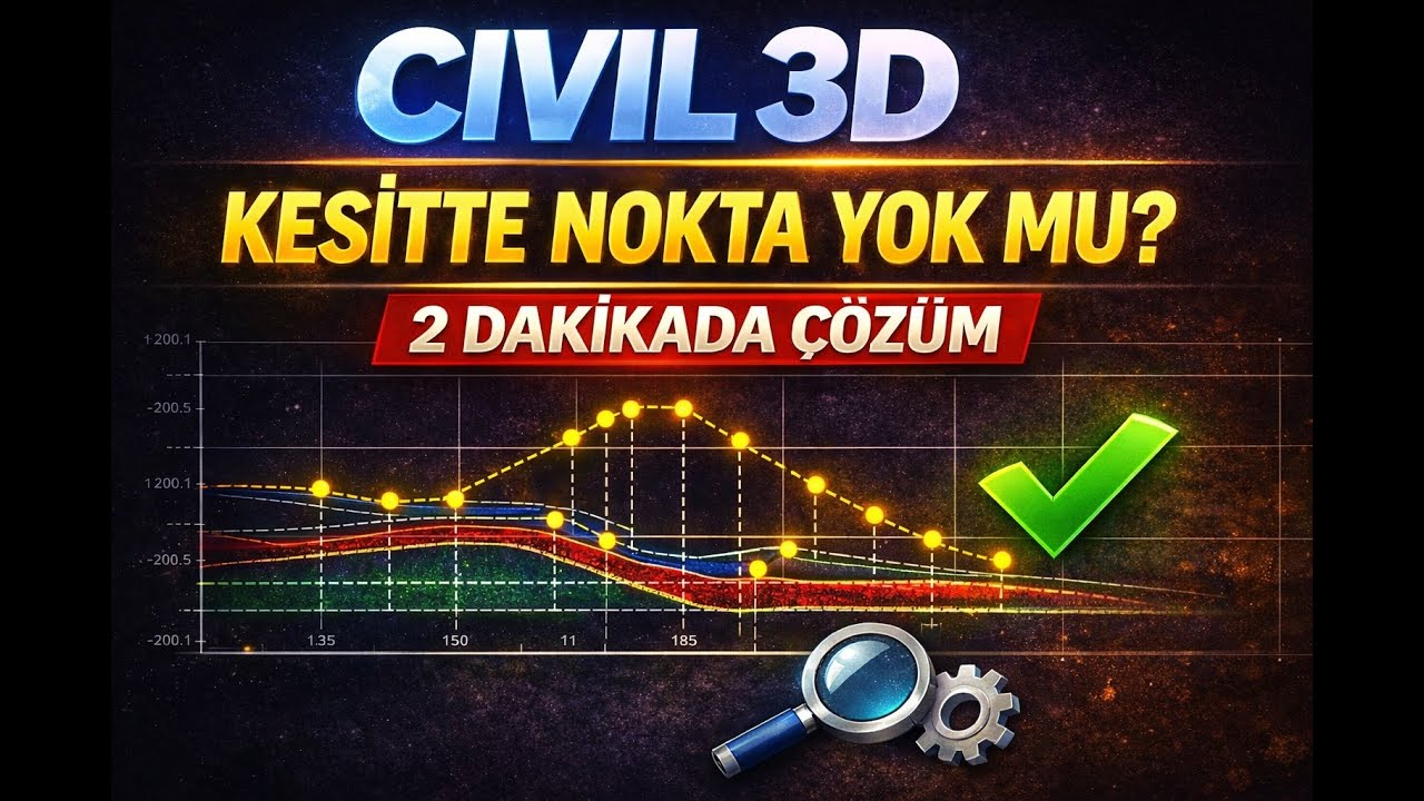 Civil 3D Kesit Üzerinde Noktaları Gösterme | Kesin Çözüm