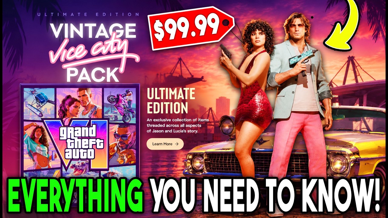 ALL Pre-Order Editions and Exclusive Bonuses for Grand Theft Auto VI (GTA 6 Collector's Edition)
