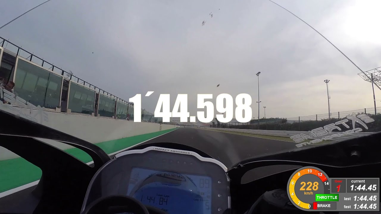 Misano Circuit on board best lap - 1.44.5 - Kawasaki Zx10r Andrea Sgariboldi