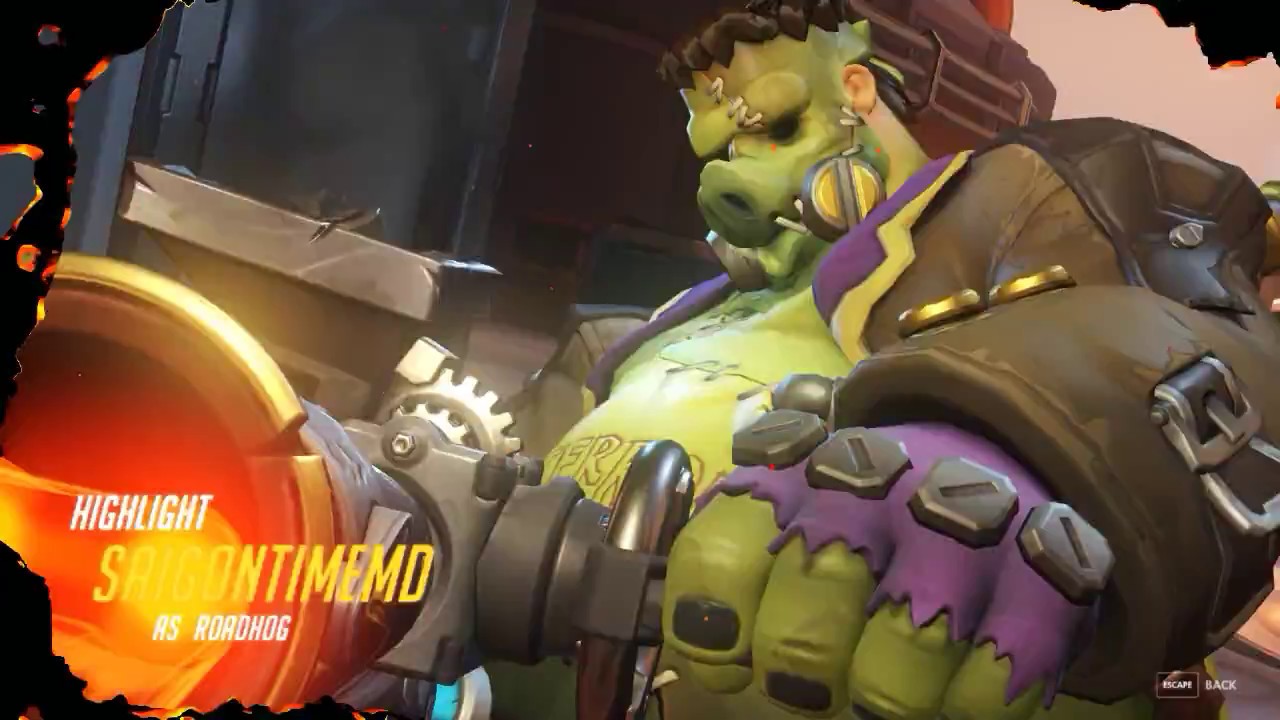 Overwatch: SaigonTimeMD - GHOULUNATIC (Roadhog Gameplay)