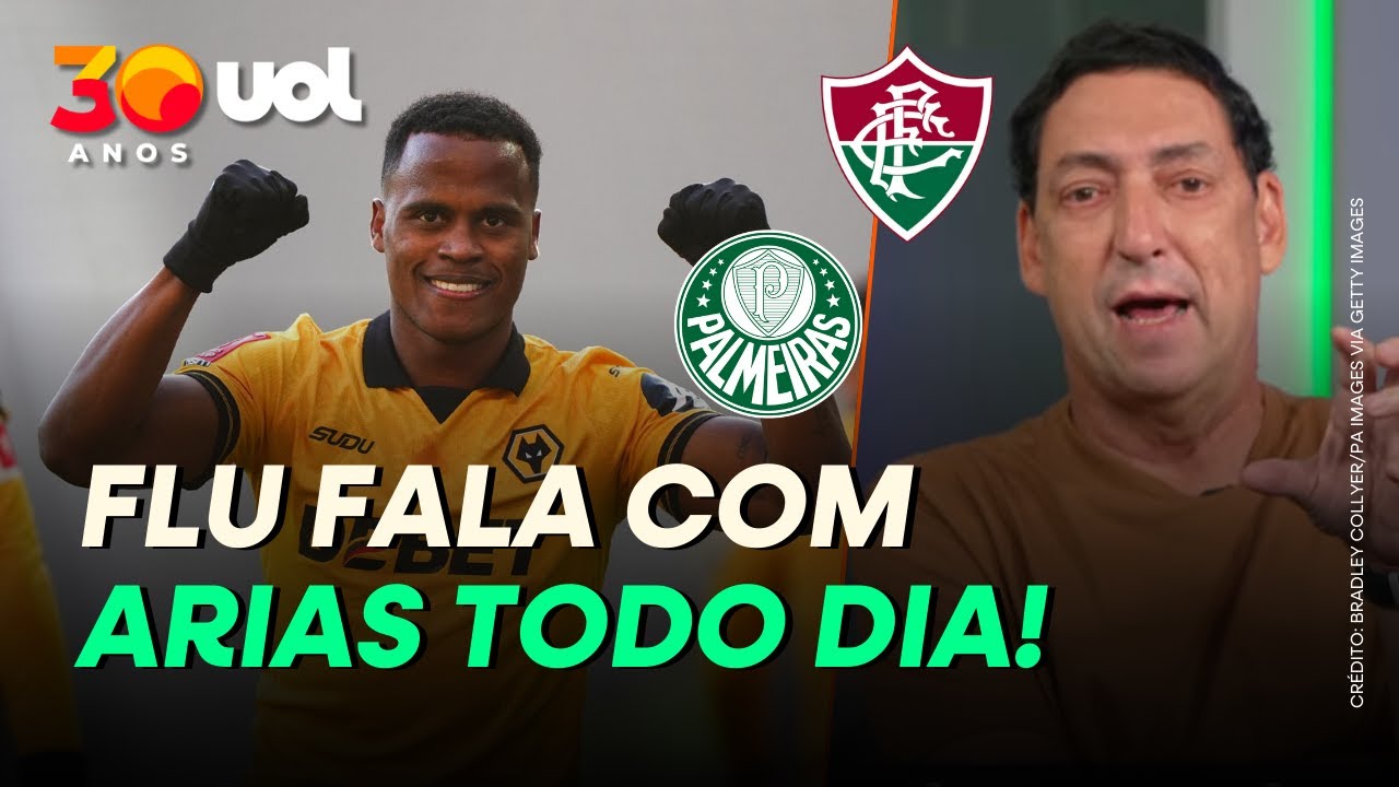 PVC: PALMEIRAS SEGUE TENTANDO JHON ARIAS, MAS FLUMINENSE CONVERSA COM ELE TODOS OS DIAS
