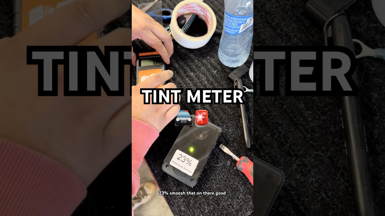 How Tint Meter Works % 🚔🤯 #winnipeg #tint #tints #tintmetre #windowtint