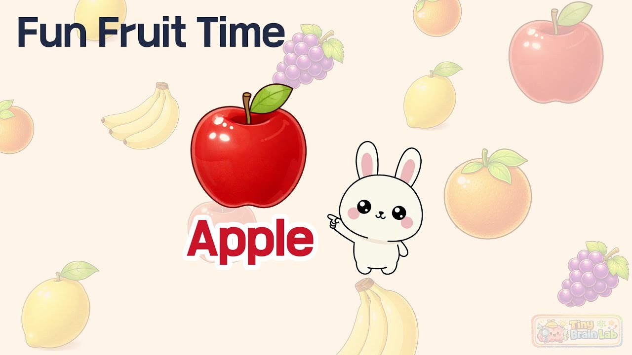 Fun Fruit Time – Episode 1 🍎🍌🍊 | Apple Banana Orange Lemon Grape