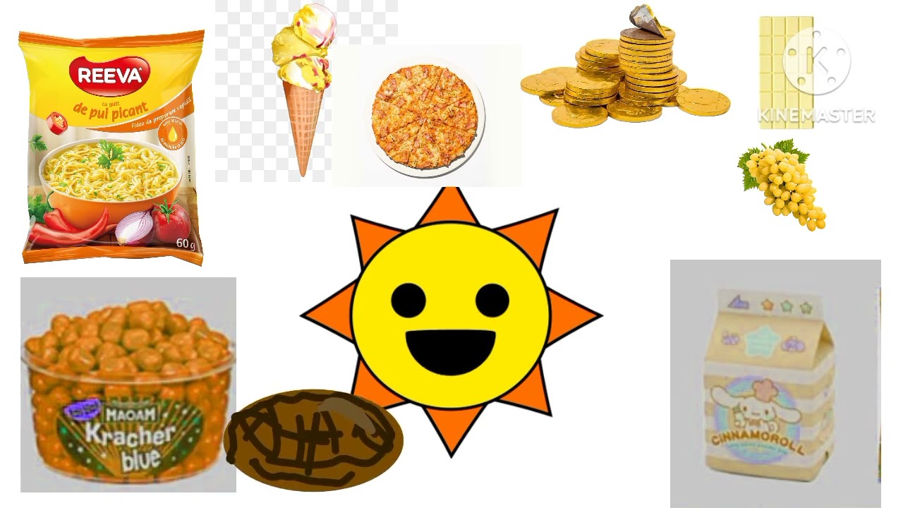 Sprunki mr.sun yellow eat food ASMR