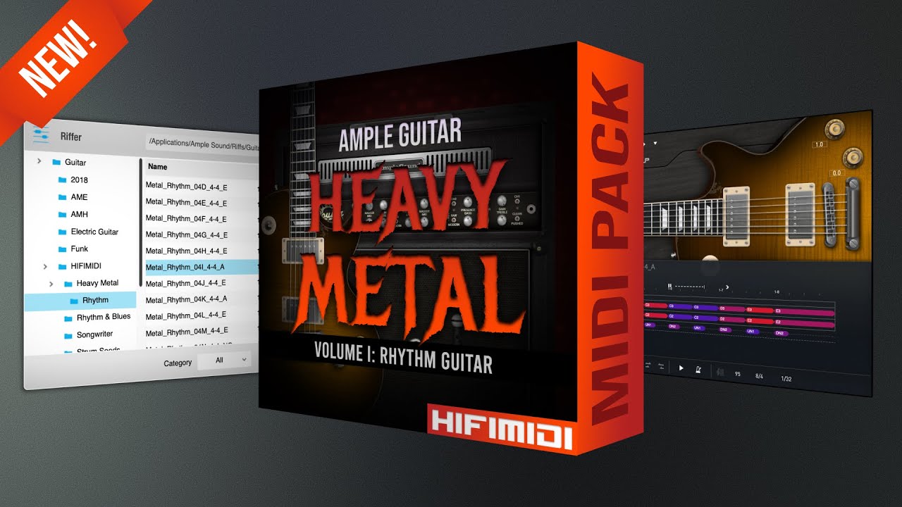 Ample Guitar Heavy Metal: Volume I - Rhythm MIDI Pack Guide