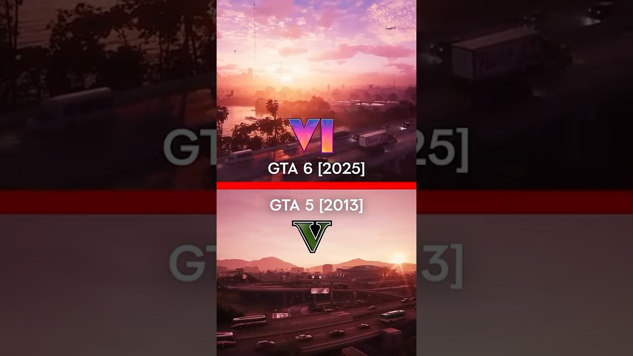GTA6 vs GTA5 comparison #gtahindi #gta6 #gta6leaks