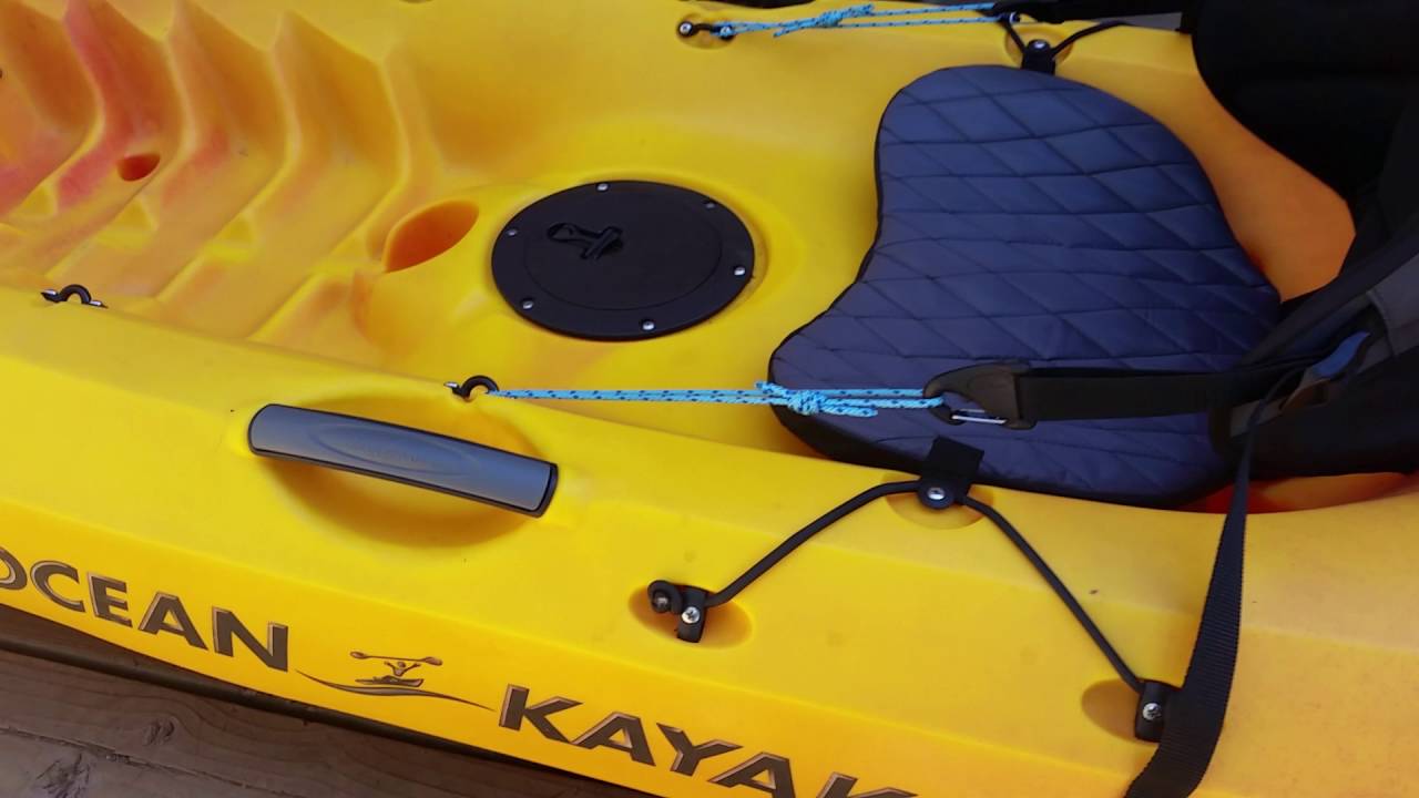 Hobie seat and accessories on my Ocean Kayak Scrambler 11