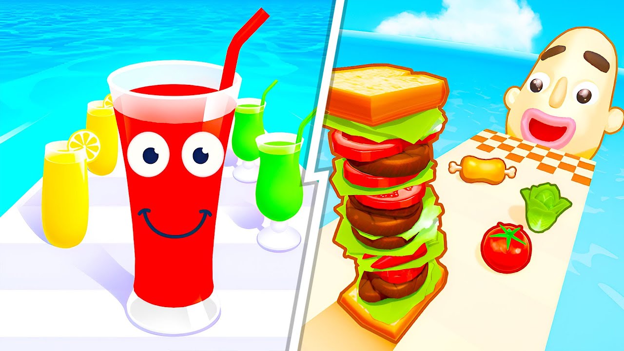 Juice Run VS Sandwich Runner 🔥 Max Level SpeedRun Gameplay (Android,iOS) NEW UPDATE Ep 764