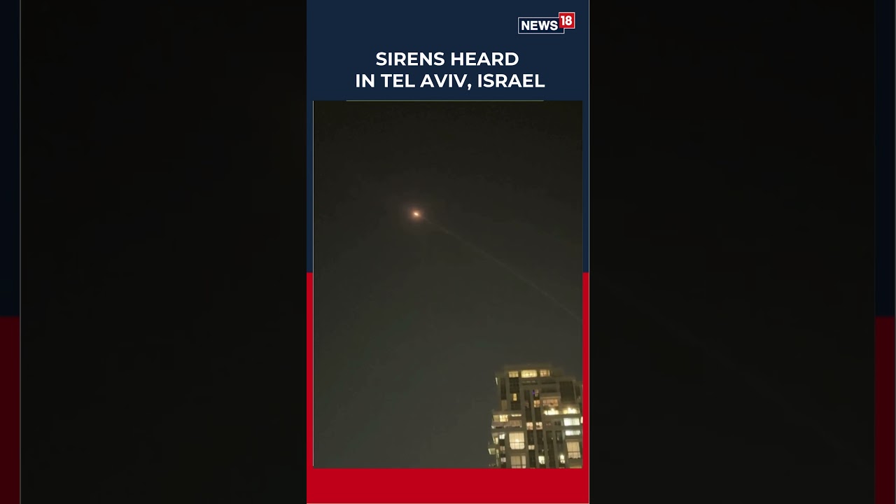 Incoming Missiles: Air Raid Sirens Echo Across Tel Aviv | #shorts | N18S