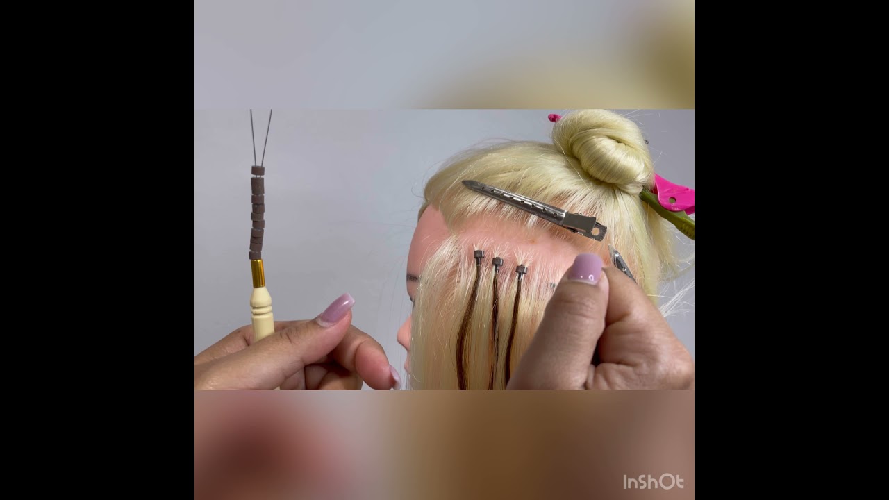 Cómo colocar extensiónes de grapas .