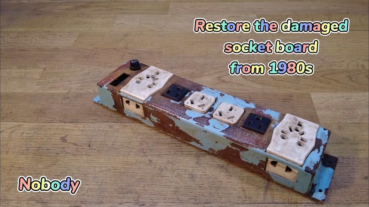 Restore the damaged socket board from 1980s