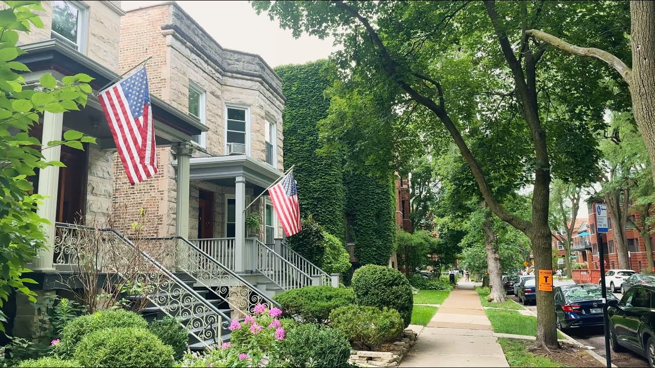 Chicago City Walk | Andersonville in Summer 🌳 | 4K | No CommentaryAndersonville   July 2025