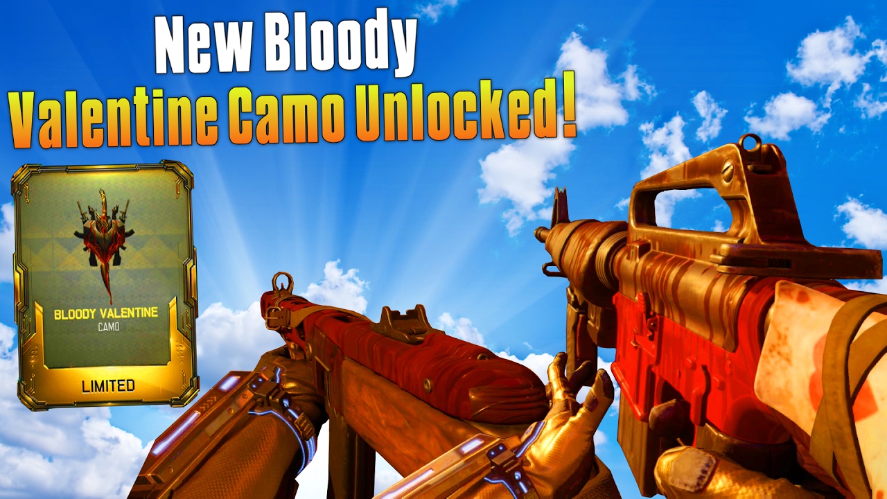NEW BLOODY VALENTINE CAMO UNLOCKED! (New BO3 Bloody Valentine Camo Gameplay) - MatMicMar