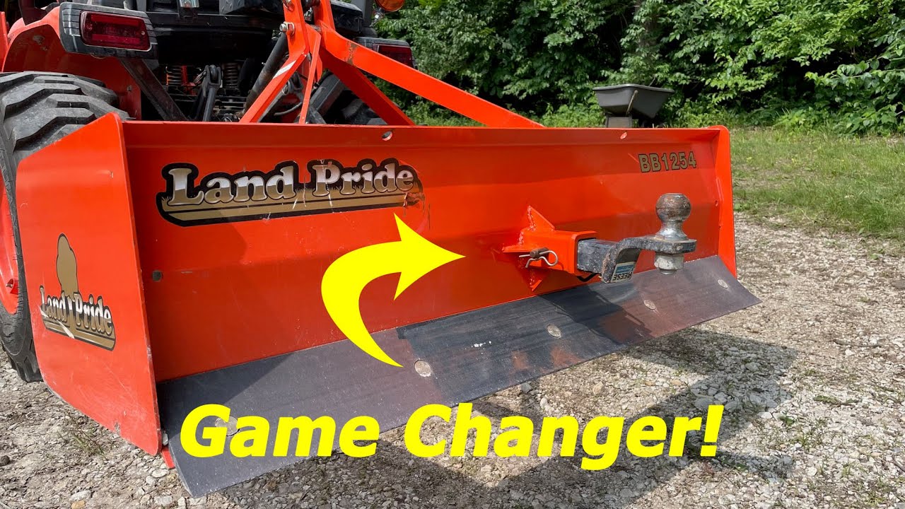 Adding a trailer hitch to a box blade