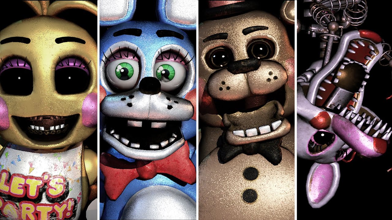 FNAF 2 Remake - All Jumpscares & Extras (Game by Victor FX)