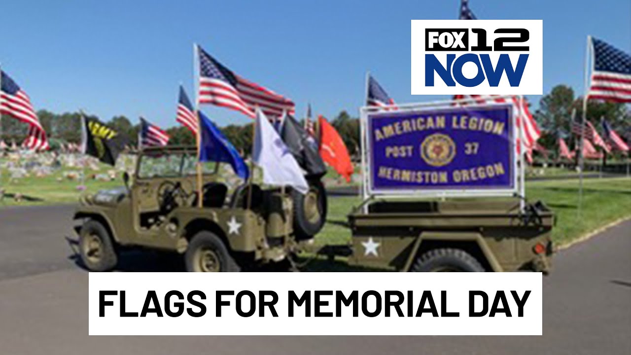 American Legion Post 37’s Avenue of Flags Project for Memorial Day